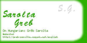 sarolta greb business card